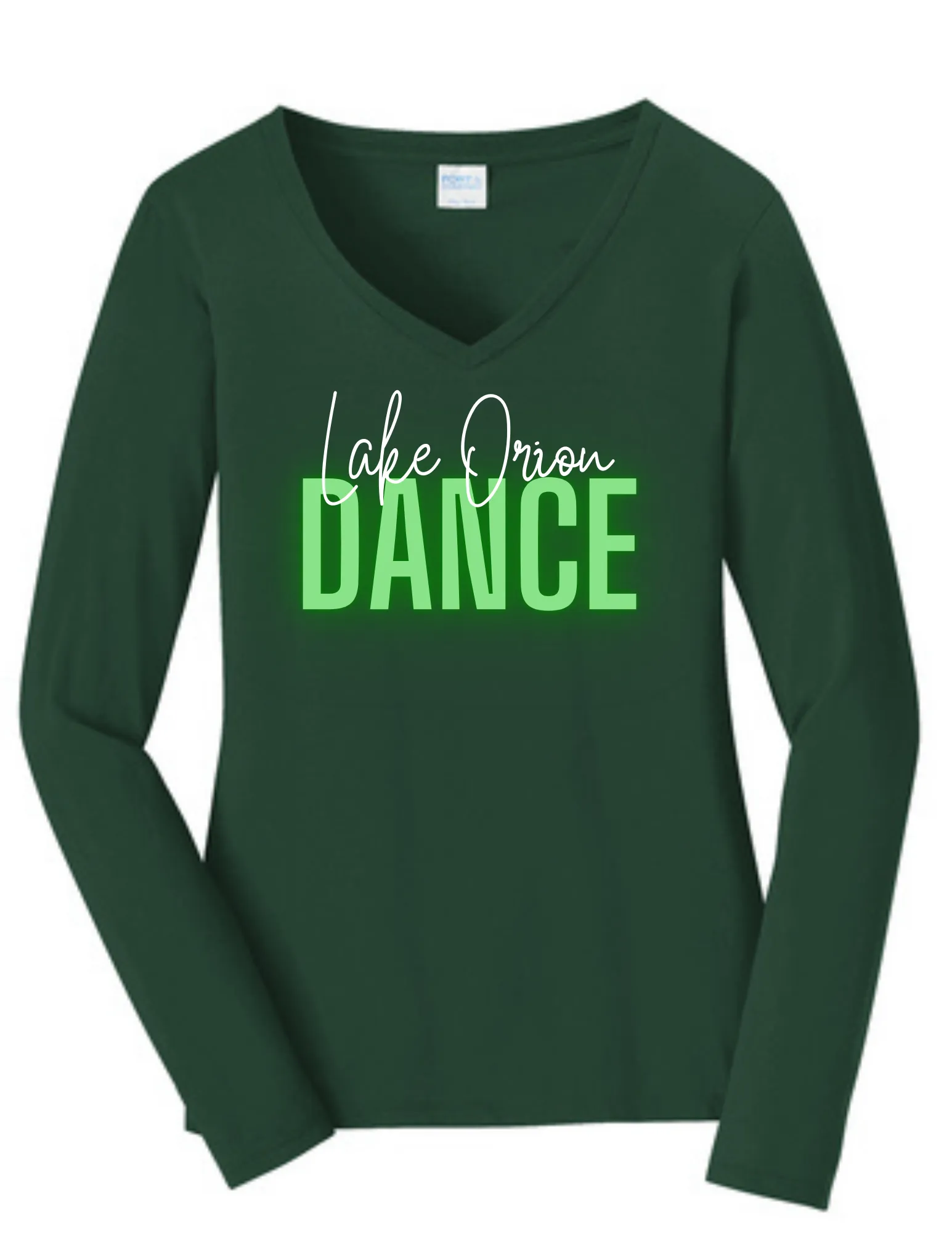 Neon LO Dance Ladies Long Seeve Fan Favorite V-Neck T