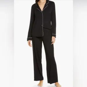 NEW Nordstrom Moonlight eco tencel pajamas in Black