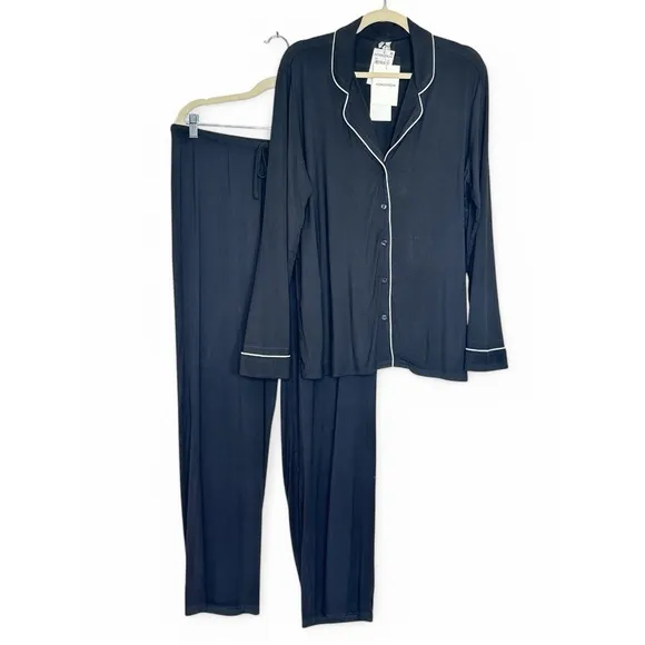 NEW Nordstrom Moonlight eco tencel pajamas in Black