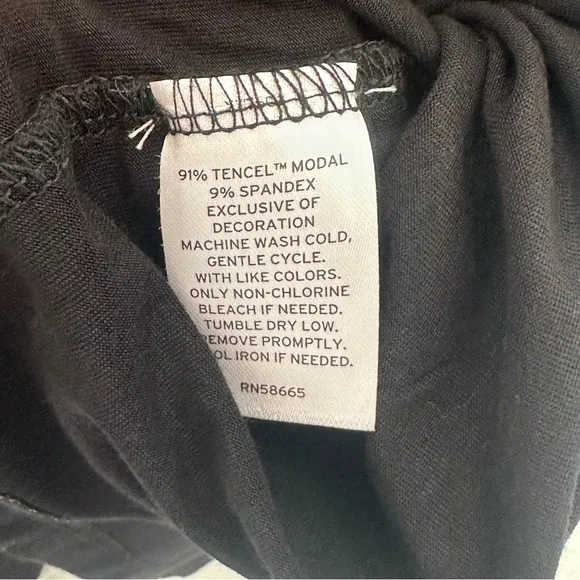 NEW Nordstrom Moonlight eco tencel pajamas in Black