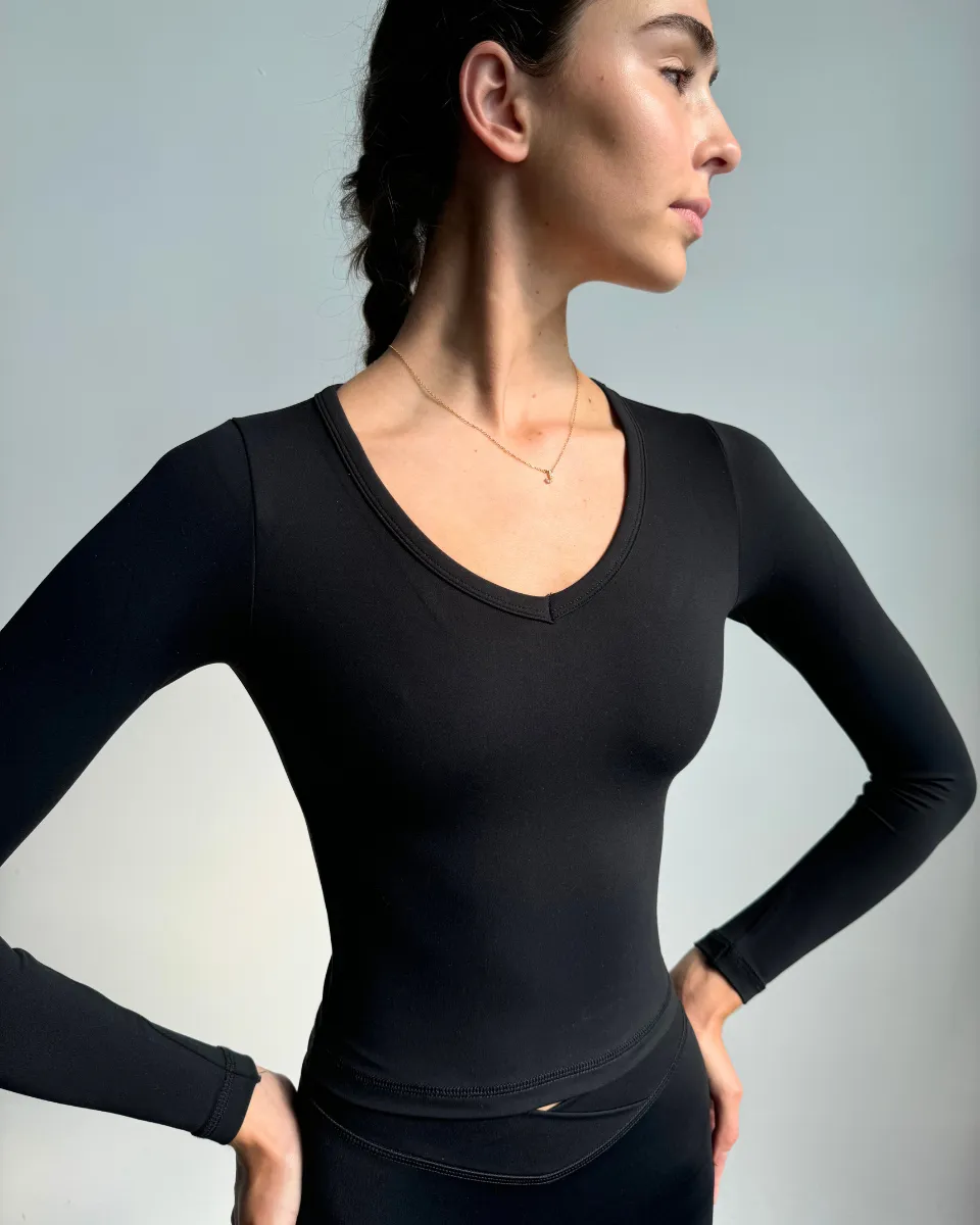 Noir Long Sleeve Top