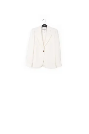 Off-white tailored blazer