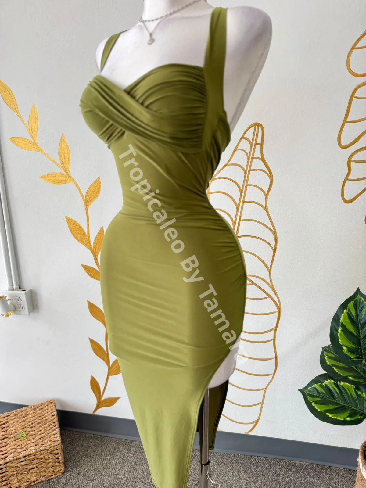 Olive Midi Dress