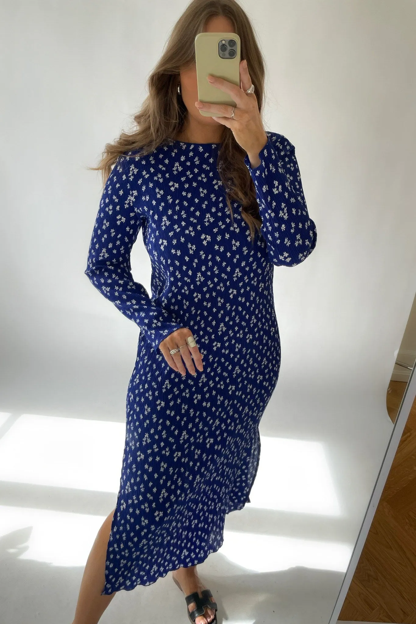 ONLMolly Kjole - Blå Print