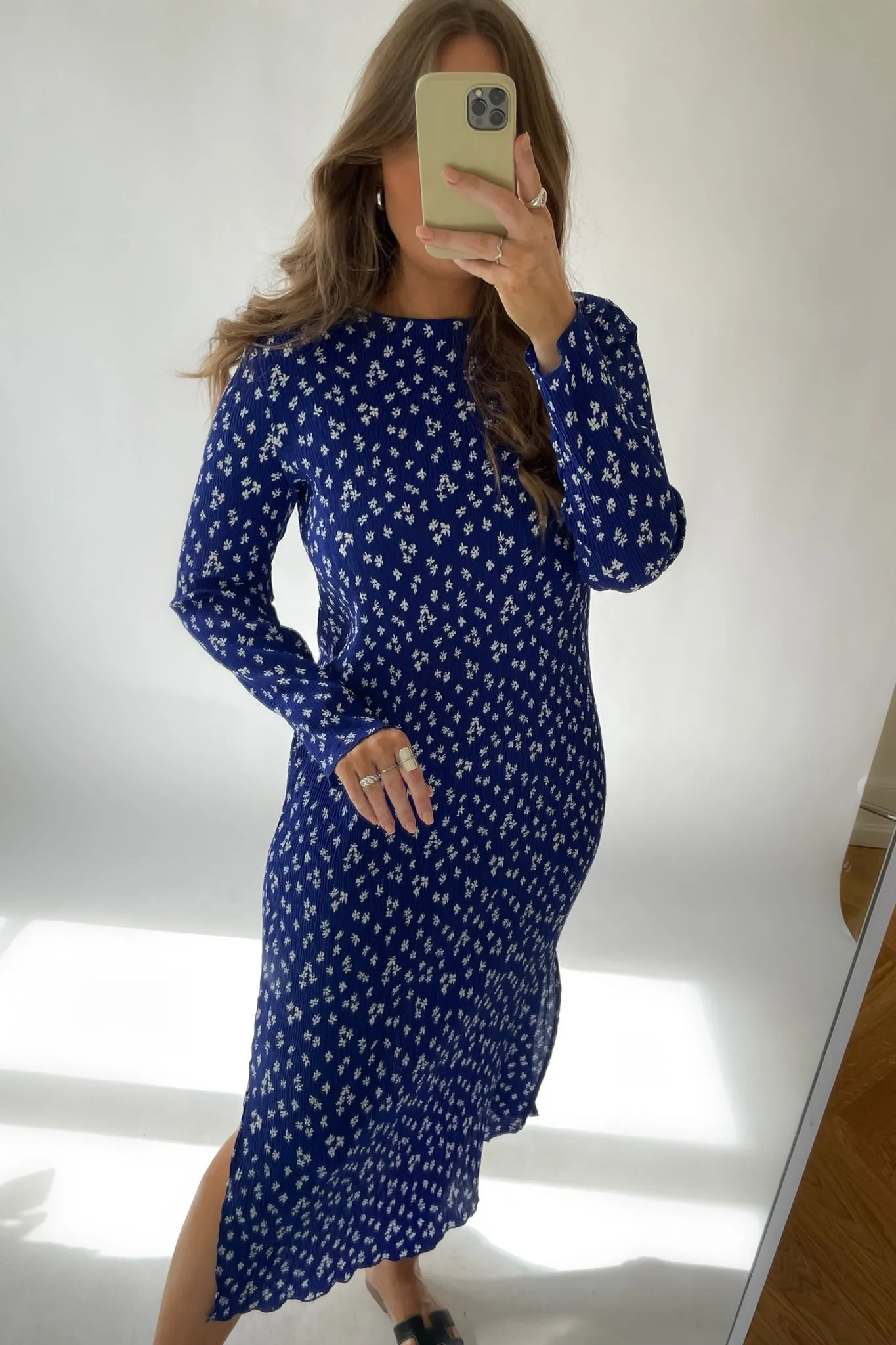 ONLMolly Kjole - Blå Print