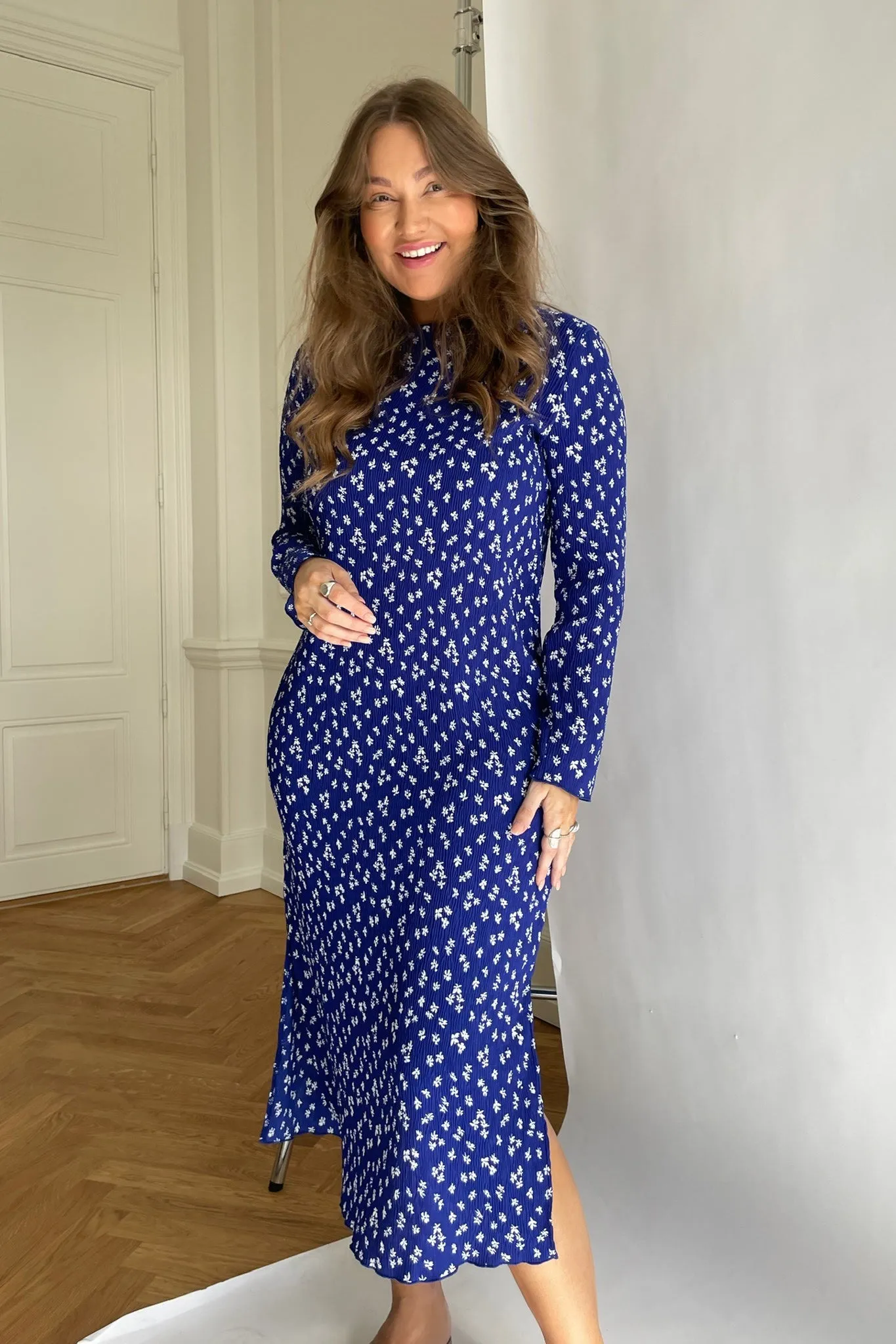 ONLMolly Kjole - Blå Print