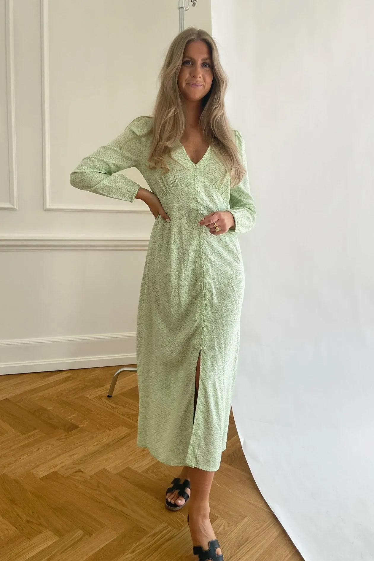 ONLVicky Kjole - Grøn Print