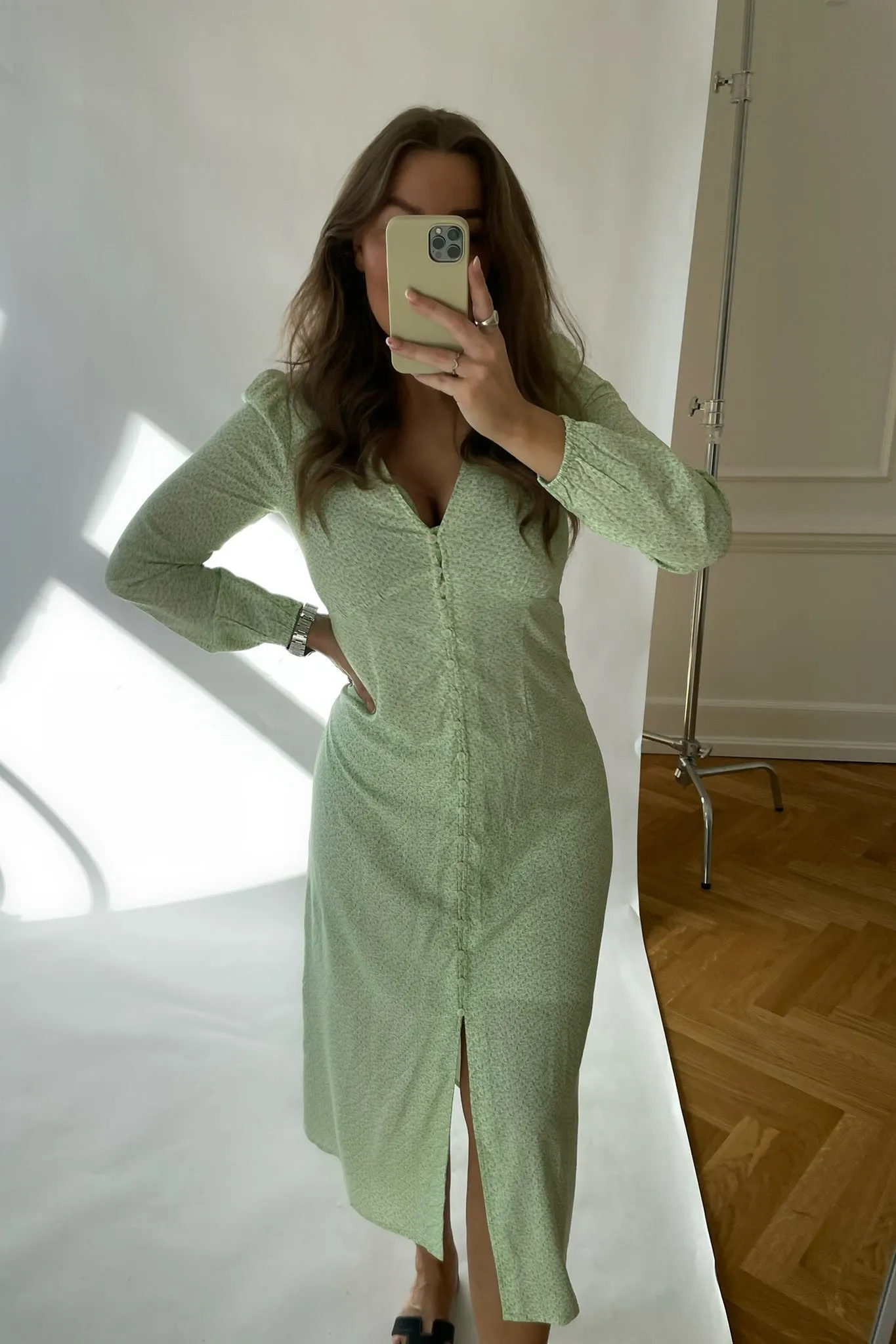 ONLVicky Kjole - Grøn Print