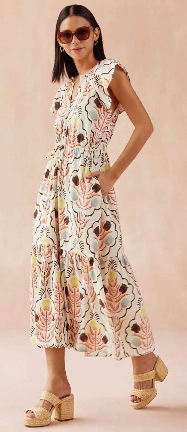 Ora Midi Dress Kirini Meadow