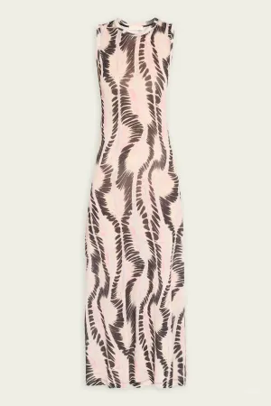 Orla Midi Dress in Obsidian