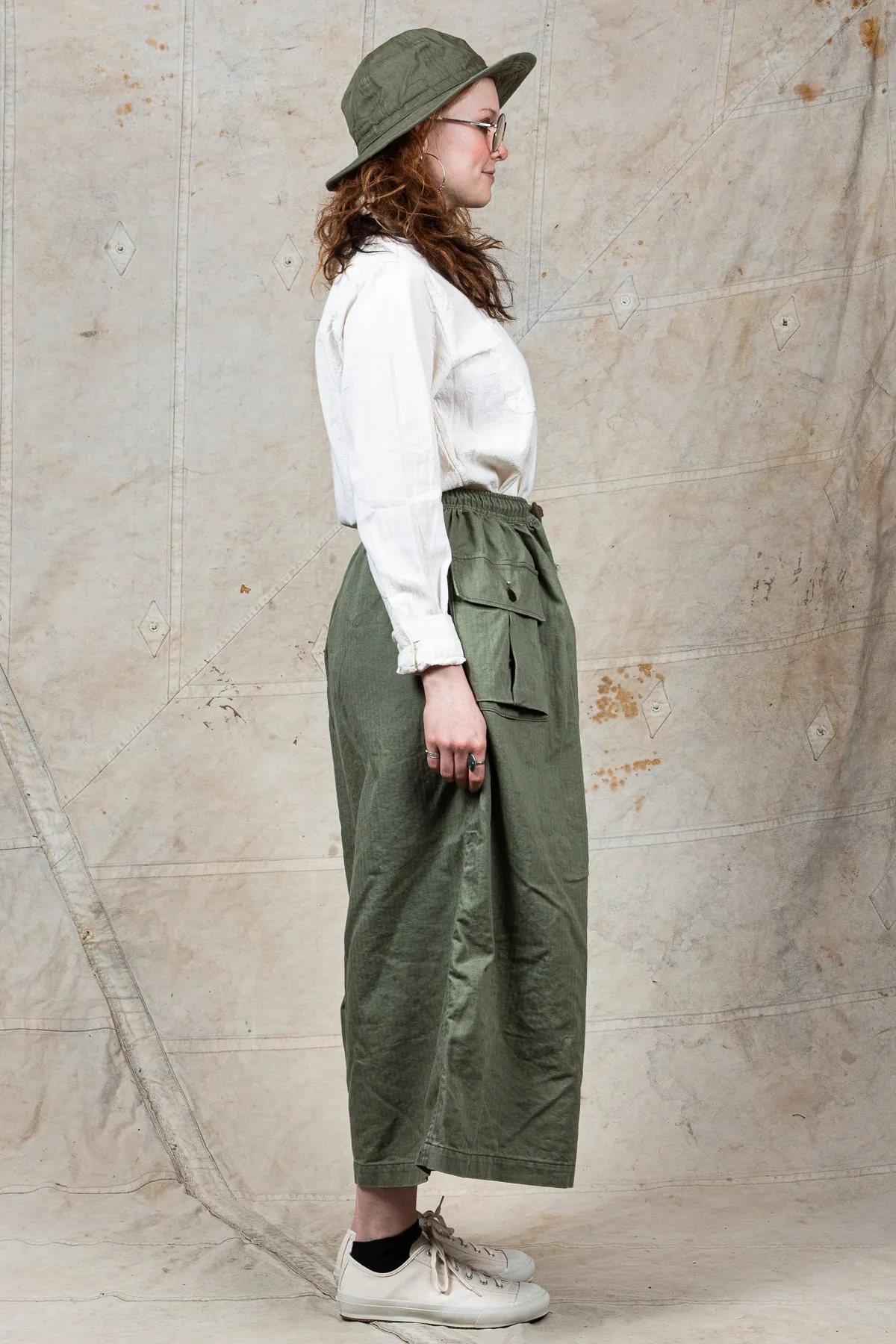 OrSlow Cotton HBT Wide Leg Trousers