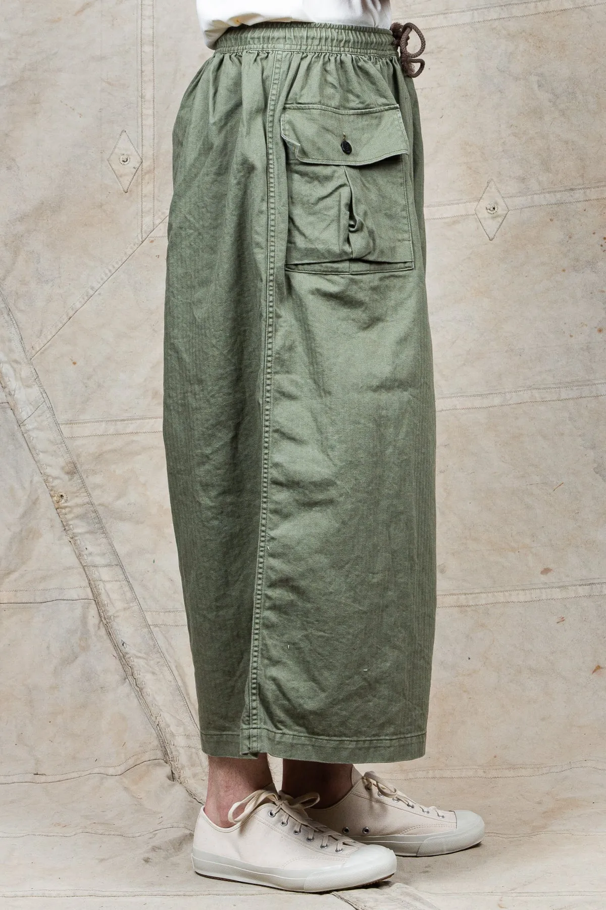 OrSlow Cotton HBT Wide Leg Trousers