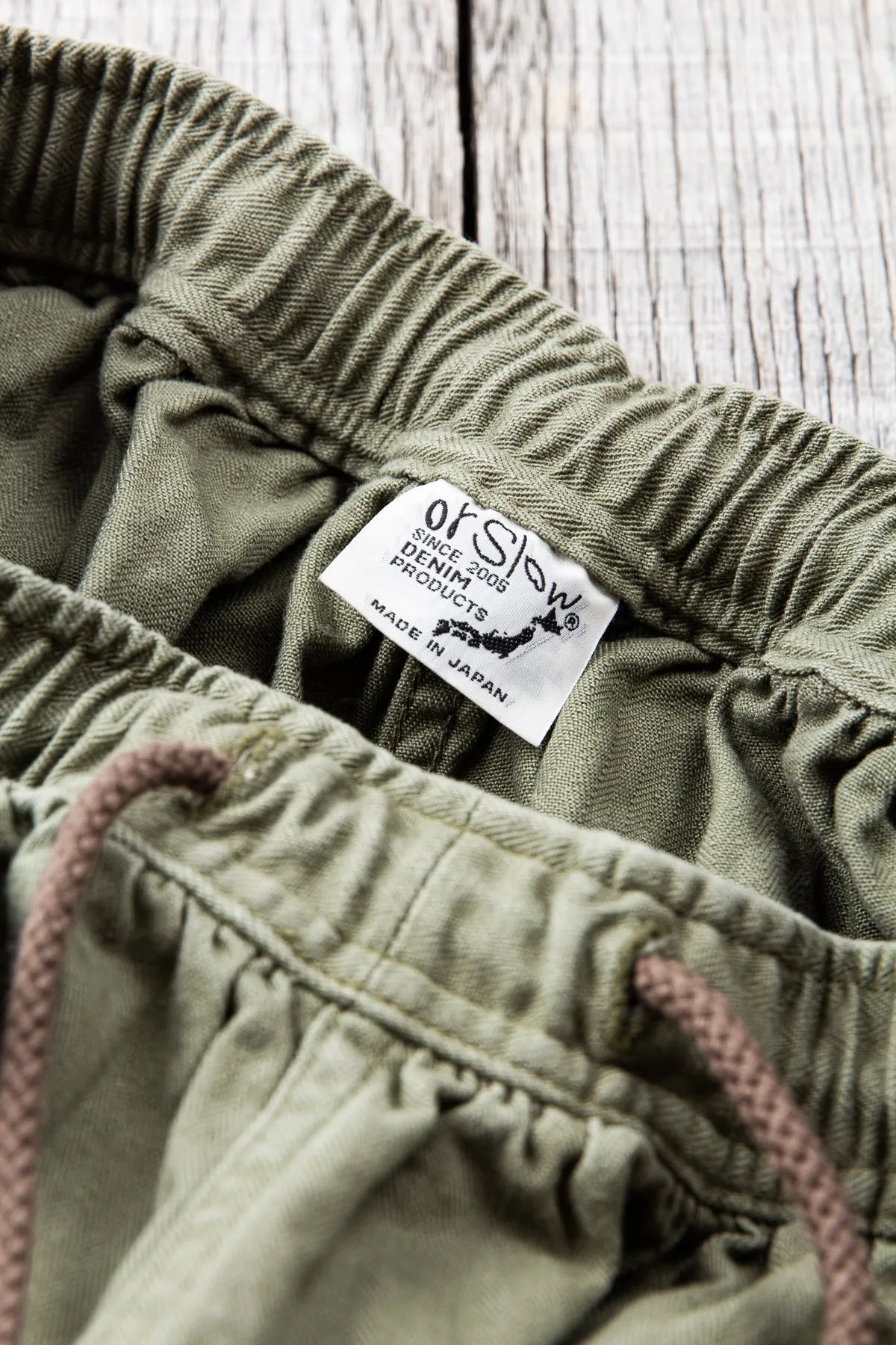 OrSlow Cotton HBT Wide Leg Trousers