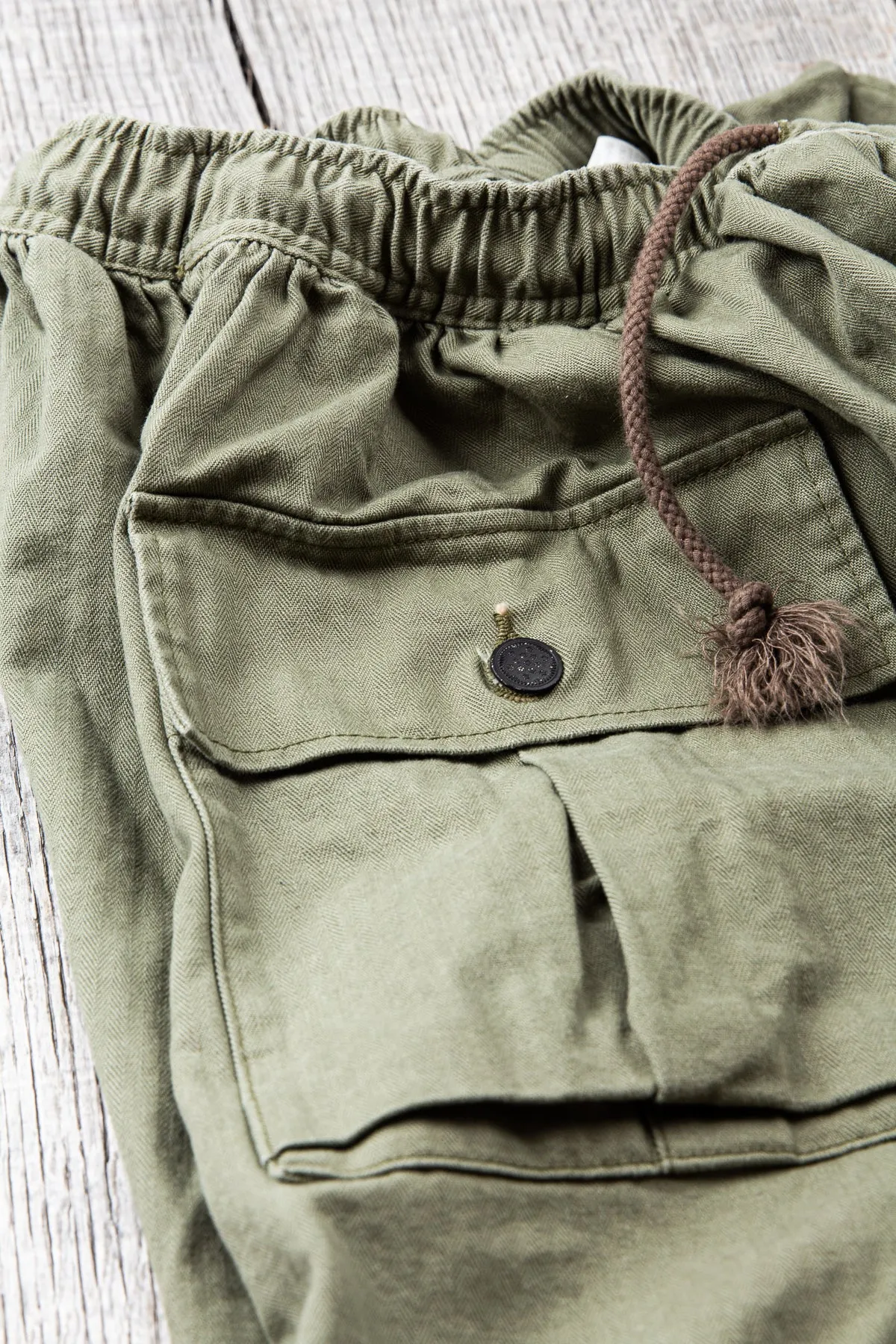 OrSlow Cotton HBT Wide Leg Trousers