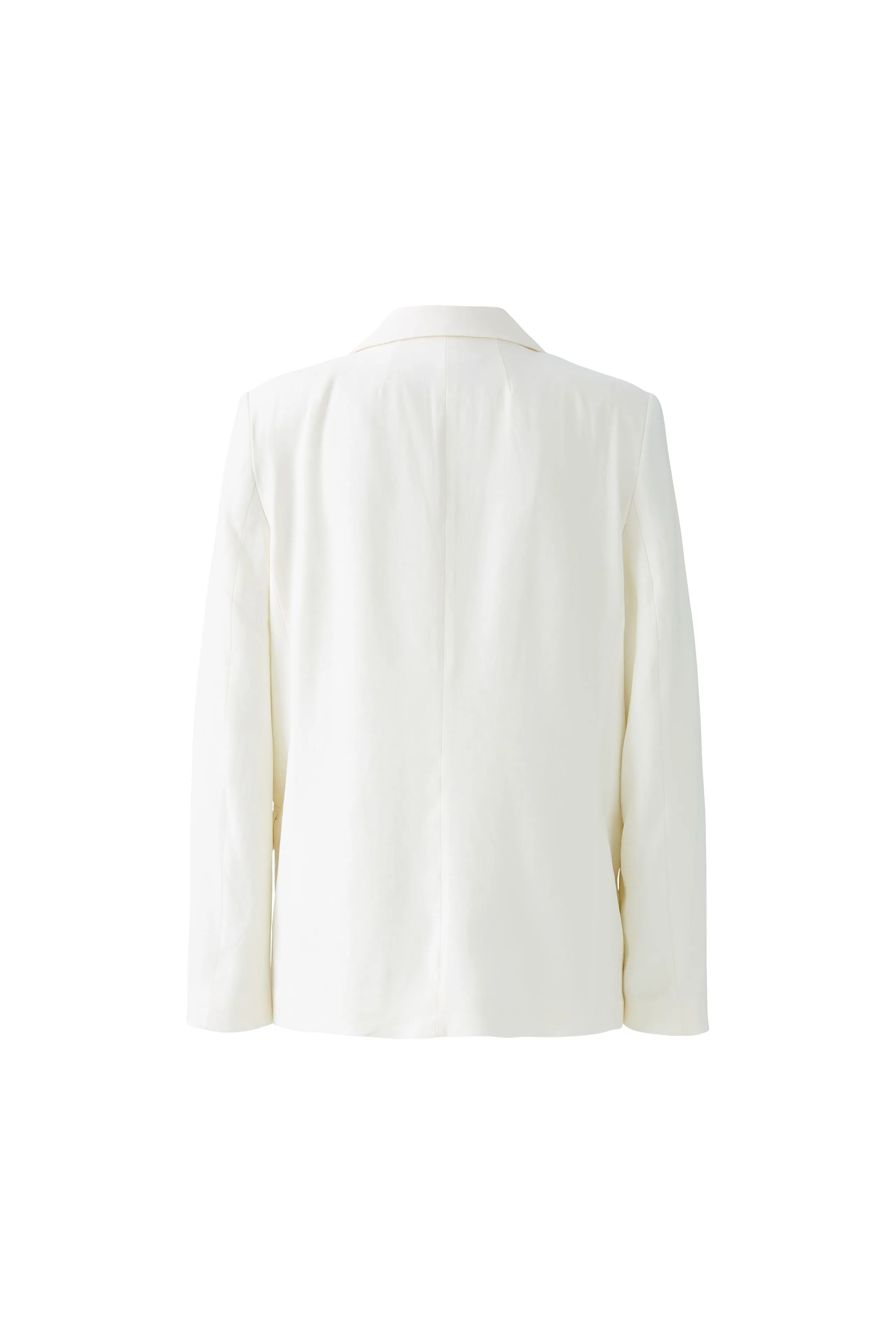 Oui Cream Double Breasted Blazer