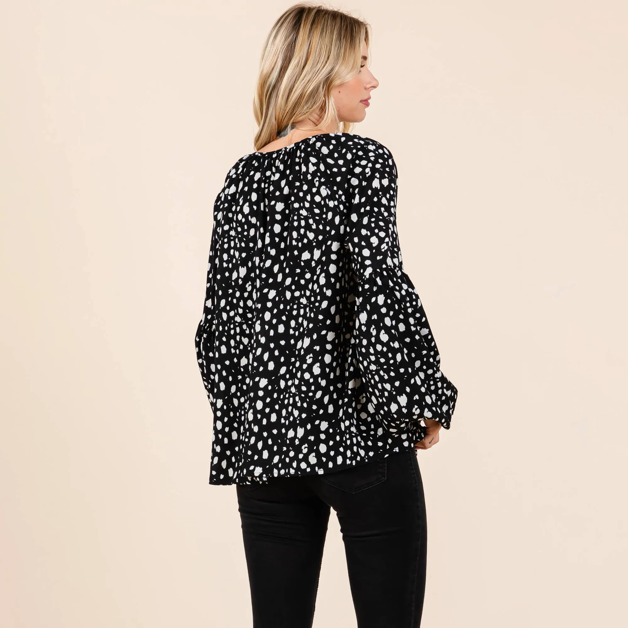 Oversize Puff Long Sleeve Blouse