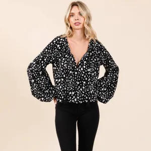 Oversize Puff Long Sleeve Blouse