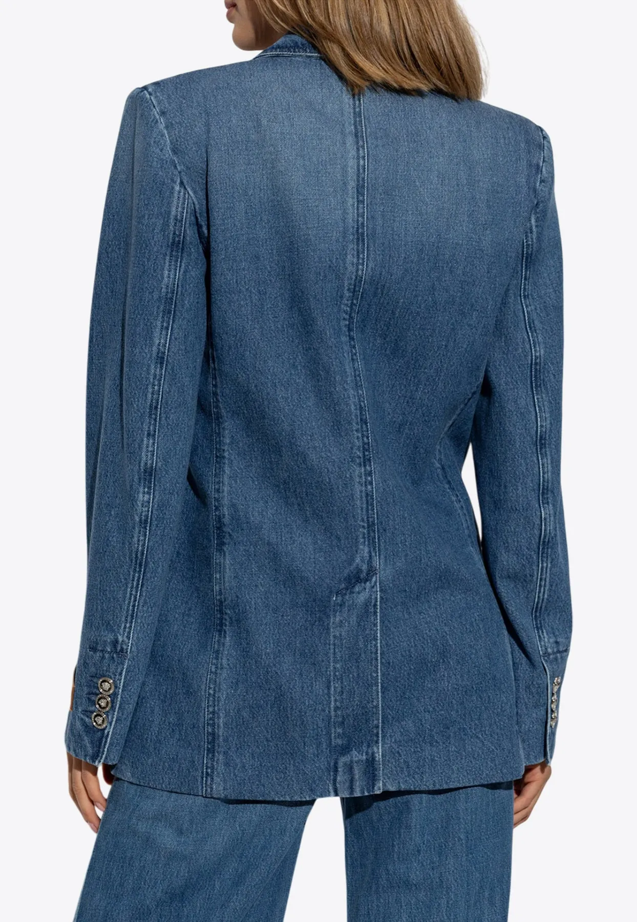 Oversized Tailored Denim Blazer