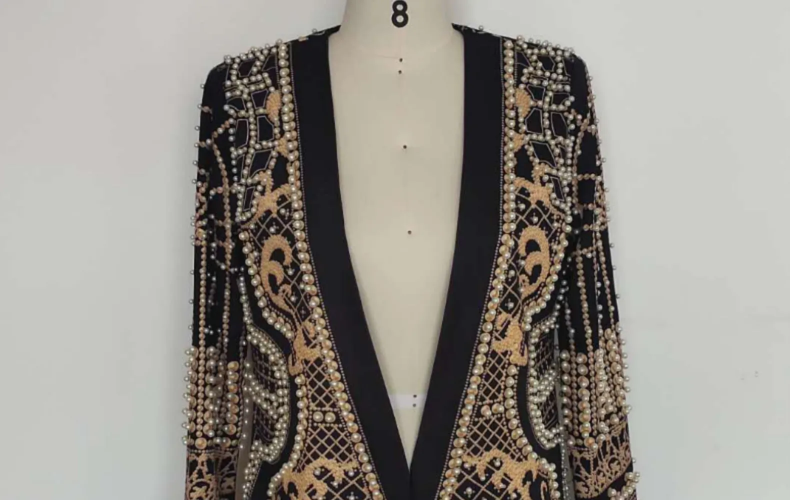 Padded Suit Jacket Bubble Bead Printing Women's Clothing