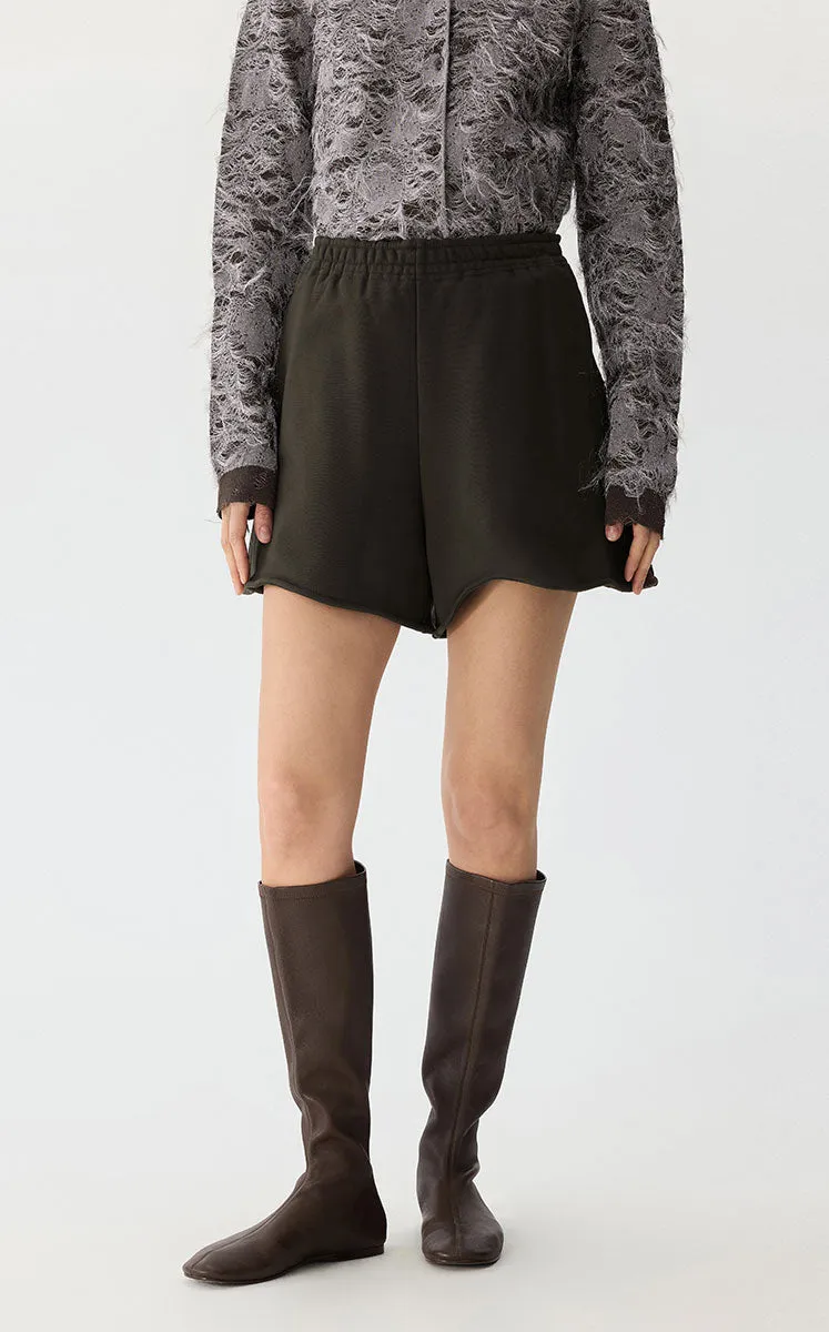 Pants / JNBY Terry Wide-Leg Drawstring Shorts