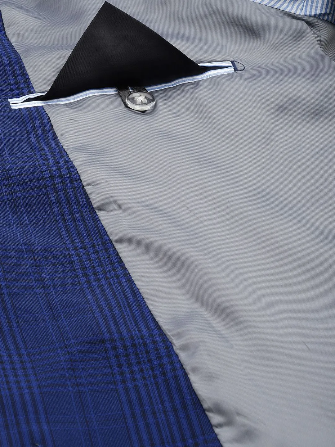Park Avenue Checked Super Slim Fit Single-Breasted Formal Blazers