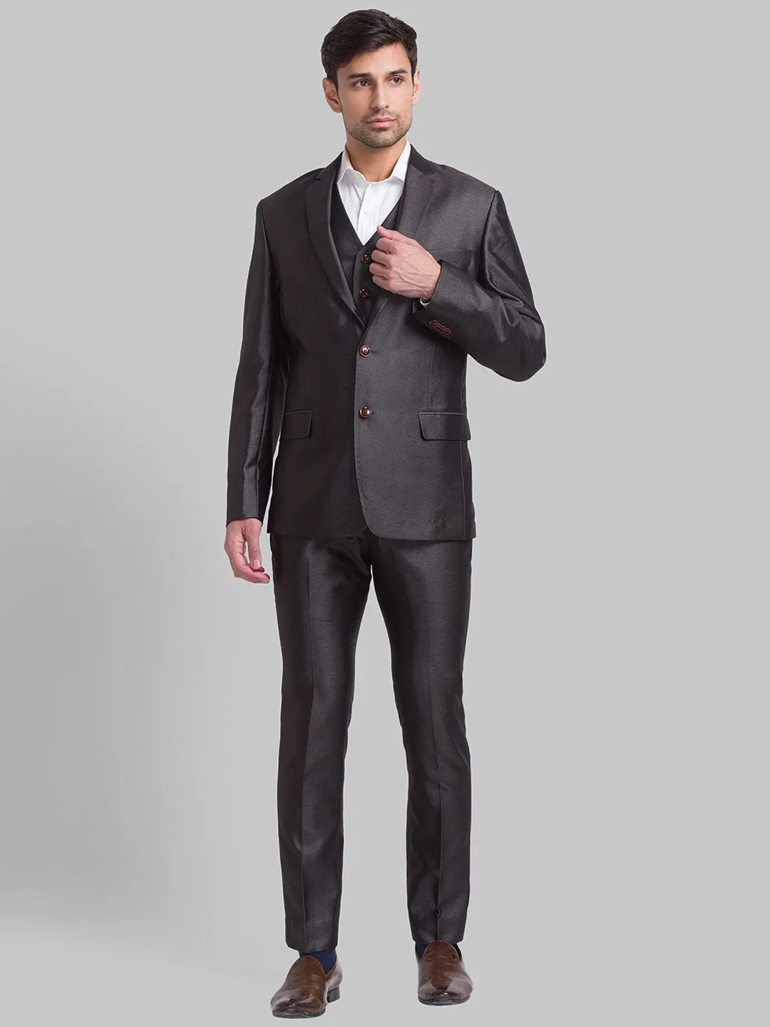 Park Avenue Men Super Slim-Fit Single Breasted 3 Pc Suits
