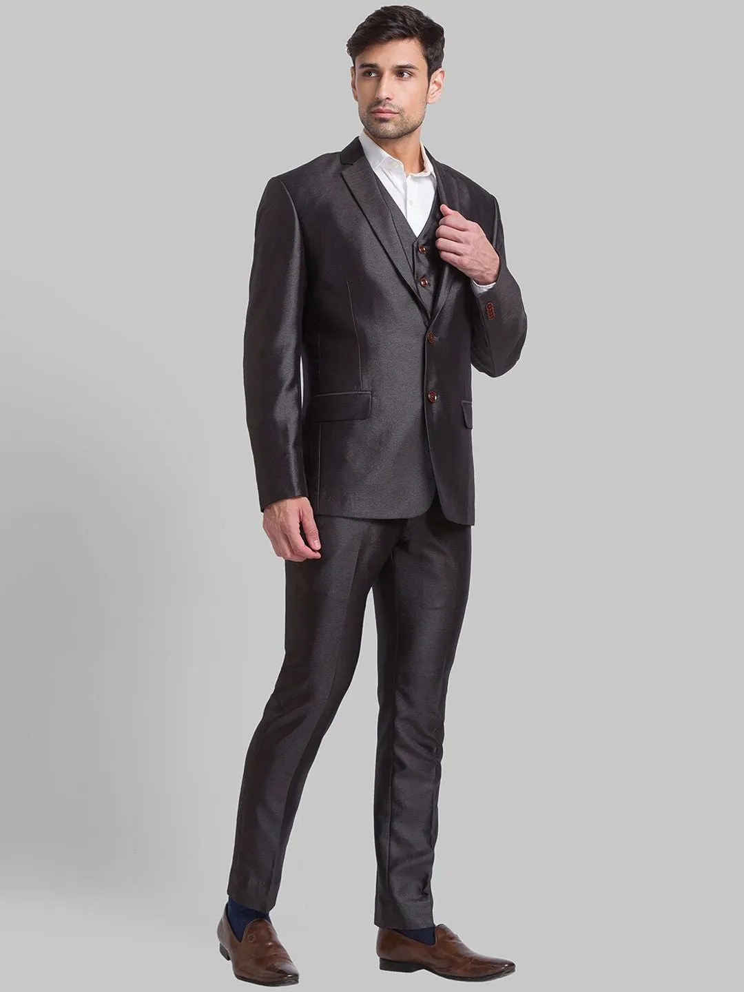 Park Avenue Men Super Slim-Fit Single Breasted 3 Pc Suits