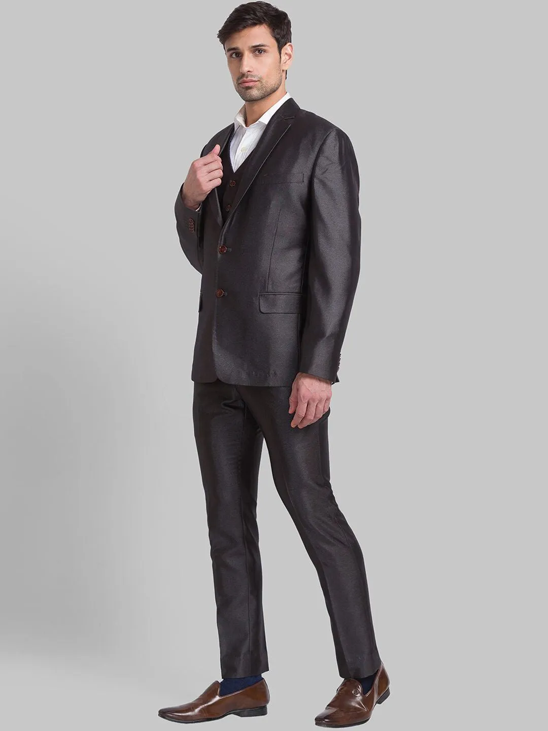 Park Avenue Men Super Slim-Fit Single Breasted 3 Pc Suits