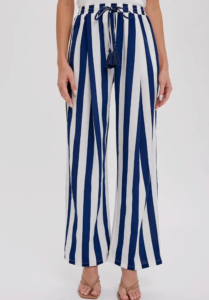 Penny Striped Wide Leg Pants