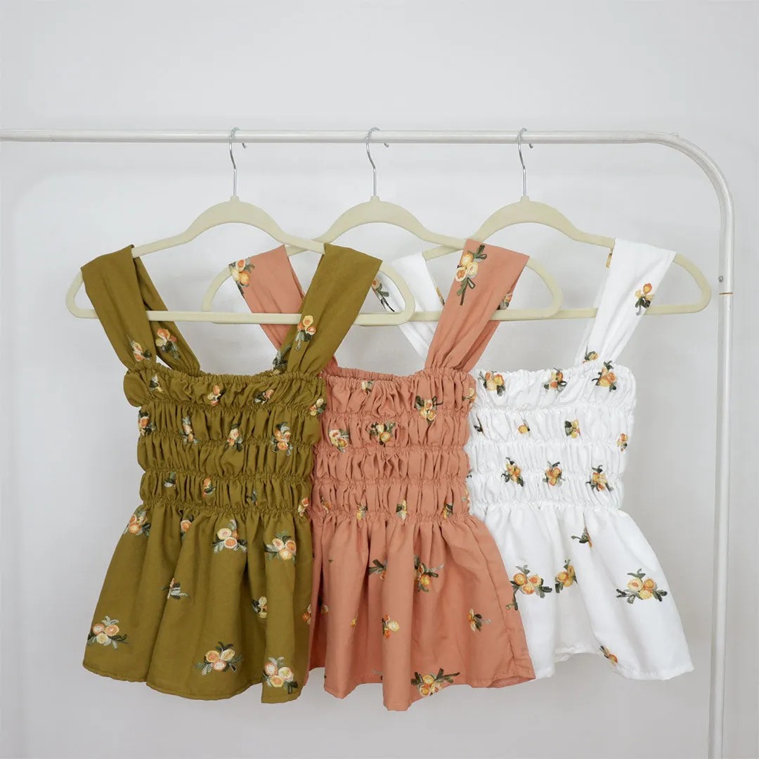 Peplum Embroidered Top