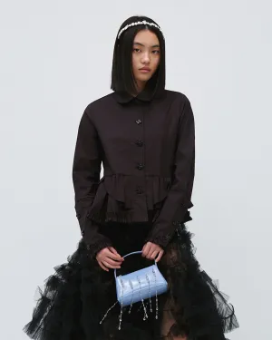 PEPLUM RUFFLE SHIRT