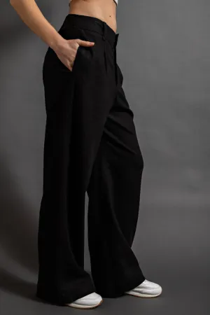 Pintuck Pleated Pants