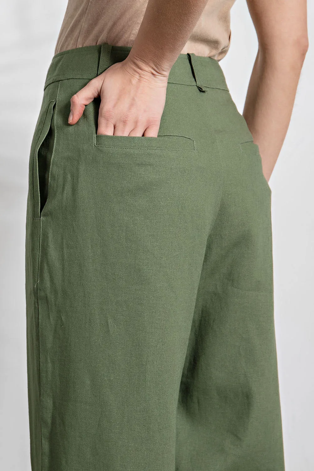 Pintuck Pleated Pants