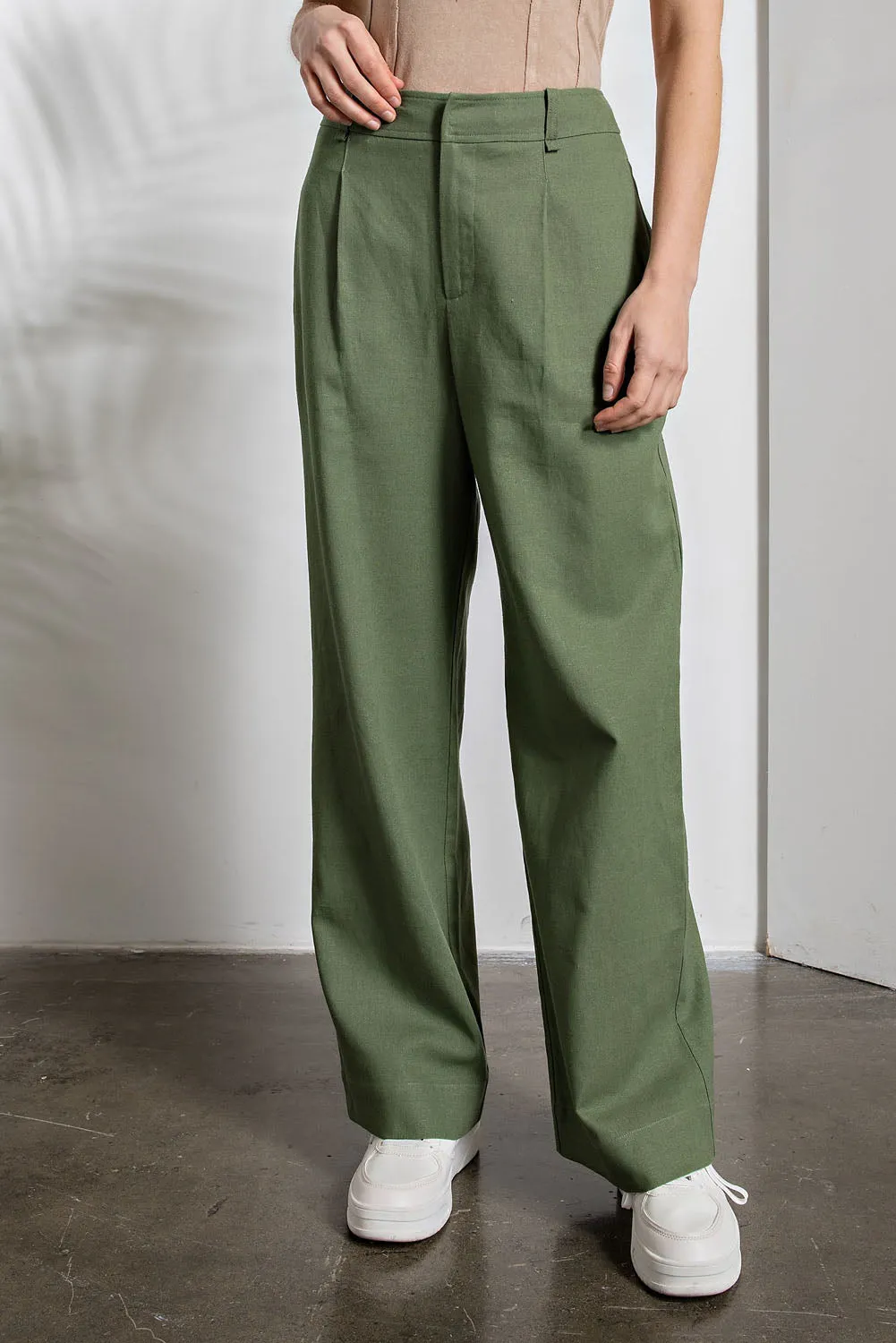 Pintuck Pleated Pants
