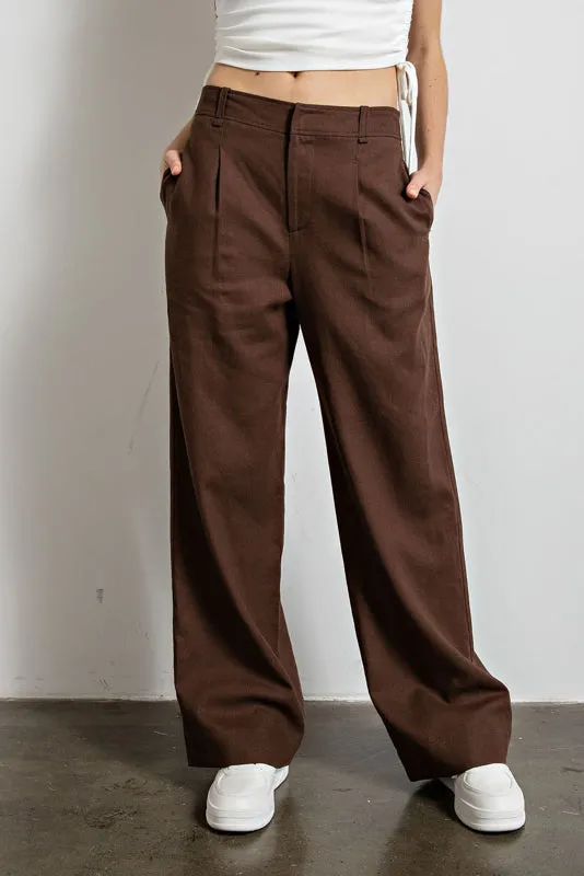 Pintuck Pleated Pants
