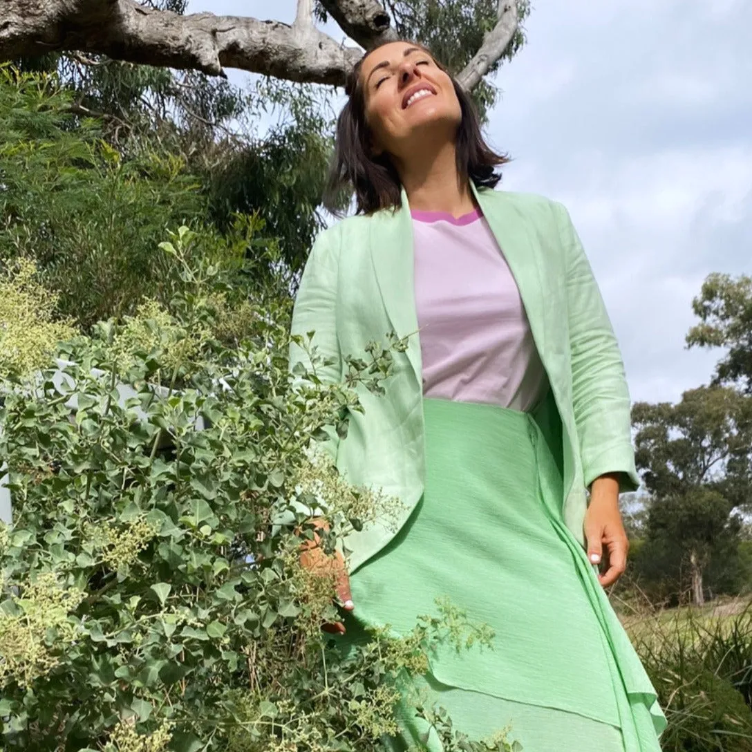 Pistachio Linen Jacket