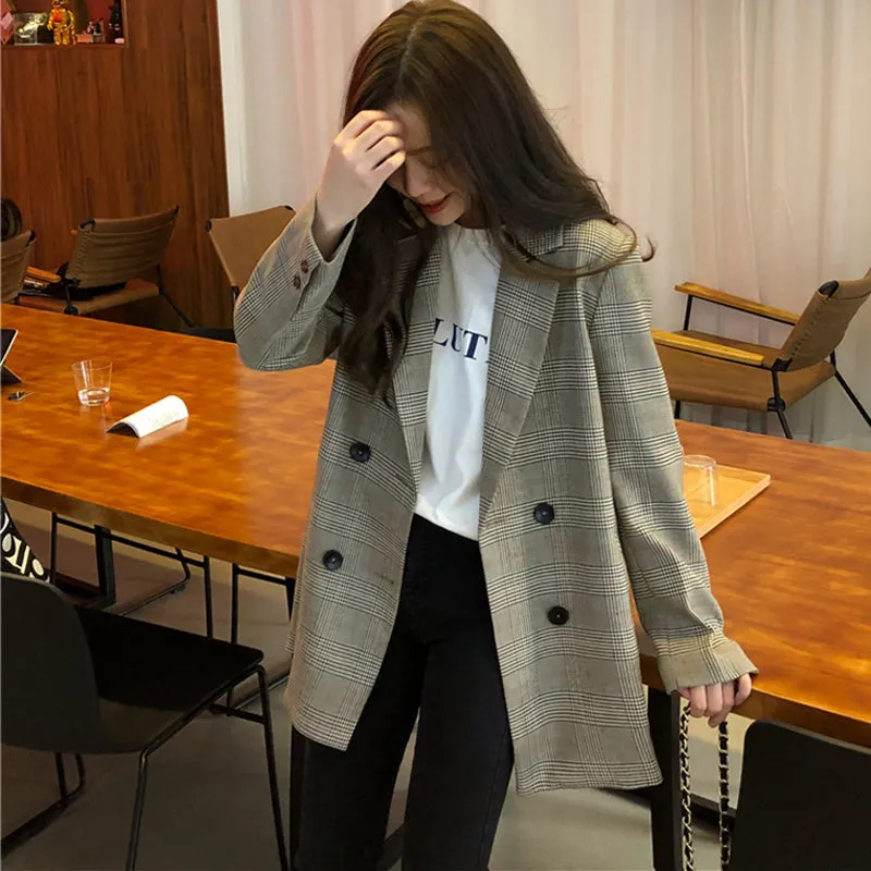 Plaid Ladies Blazer