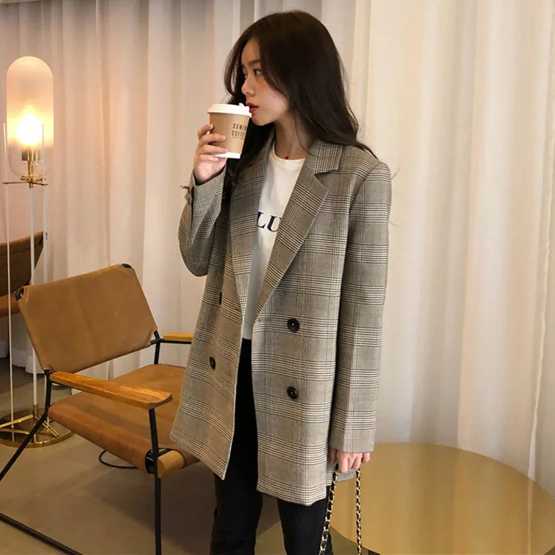 Plaid Ladies Blazer