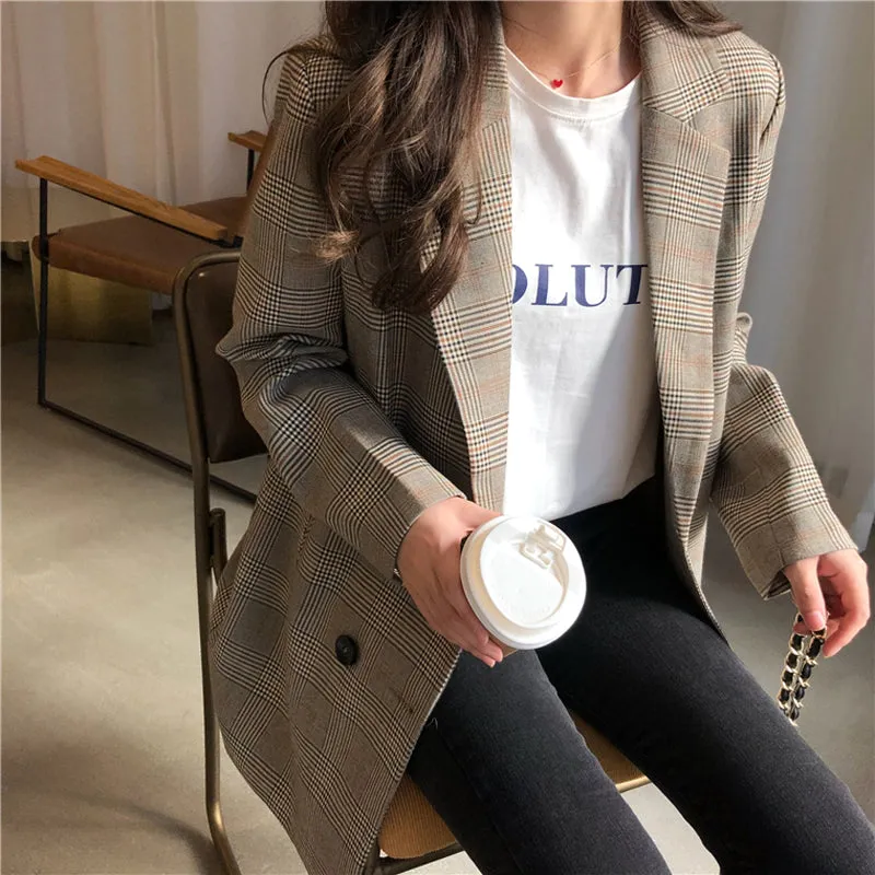 Plaid Ladies Blazer