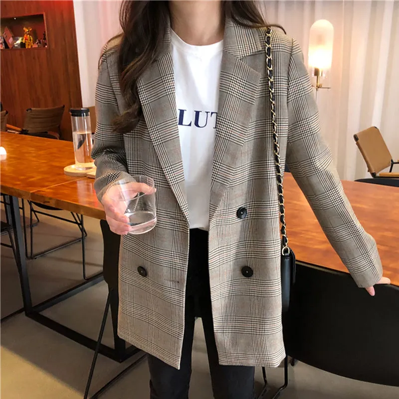 Plaid Ladies Blazer