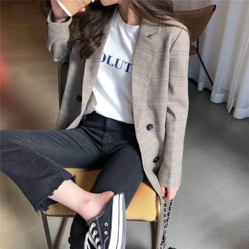 Plaid Ladies Blazer