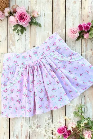 Pocket Skirt ~ Princess Rose in Pink | Lecien Floral Collection | One of a Kind | Size 0

 