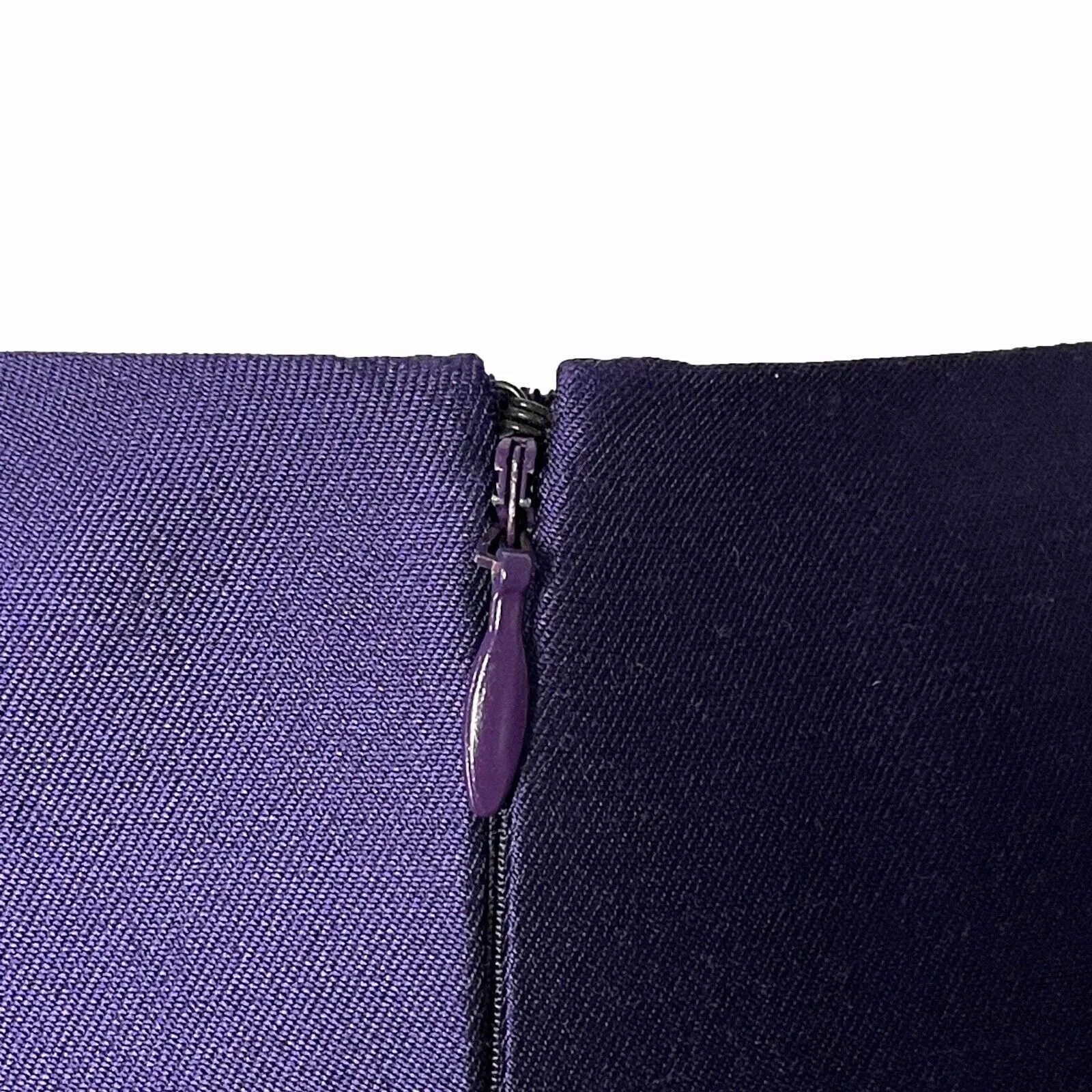 PRADA - Beaded Detail A-Line Purple Satin-like Sleeveless Midi Dress