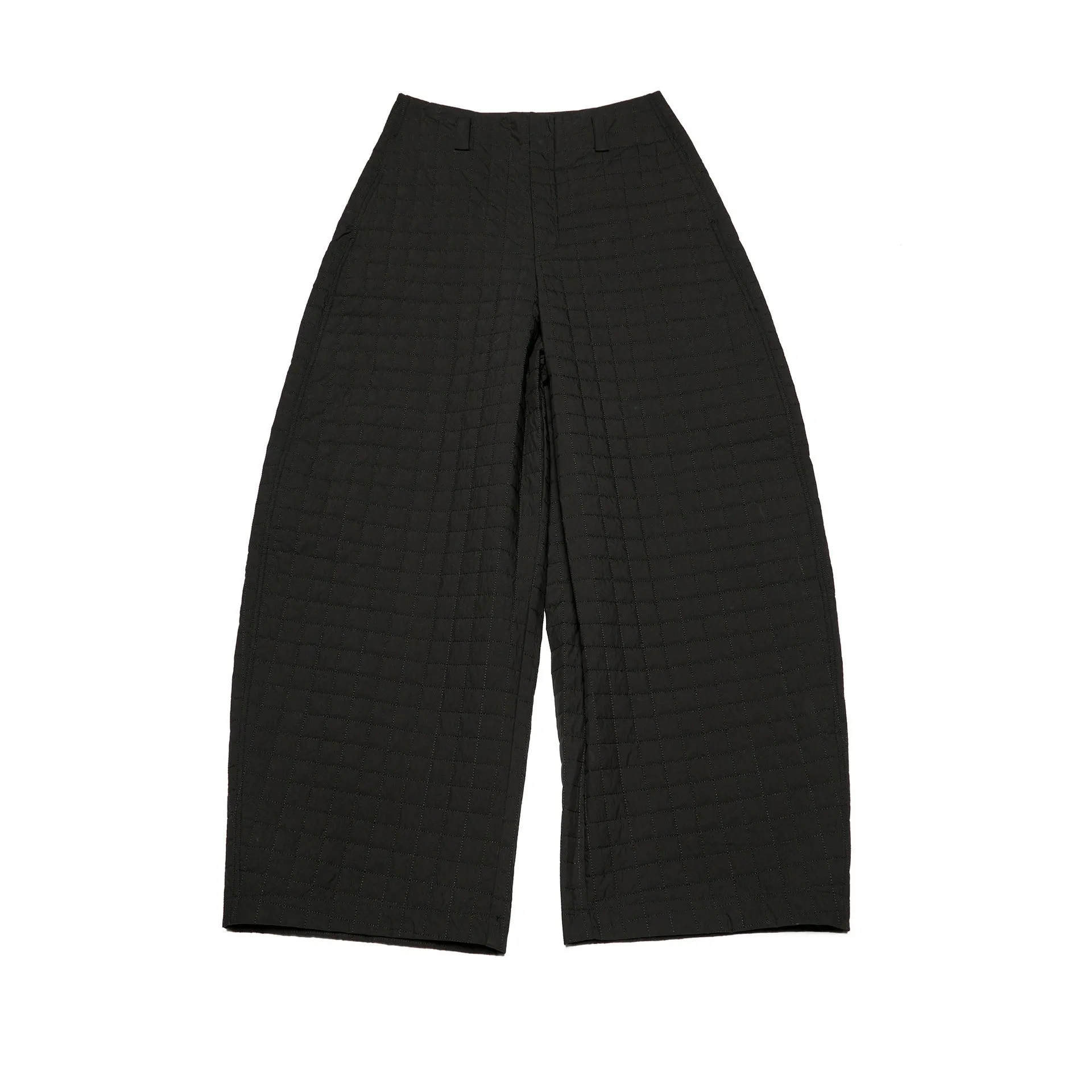 Quilted Wide-Leg Pants