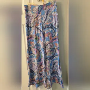 Ralph Lauren Paisley Blue Wide Leg Pants
