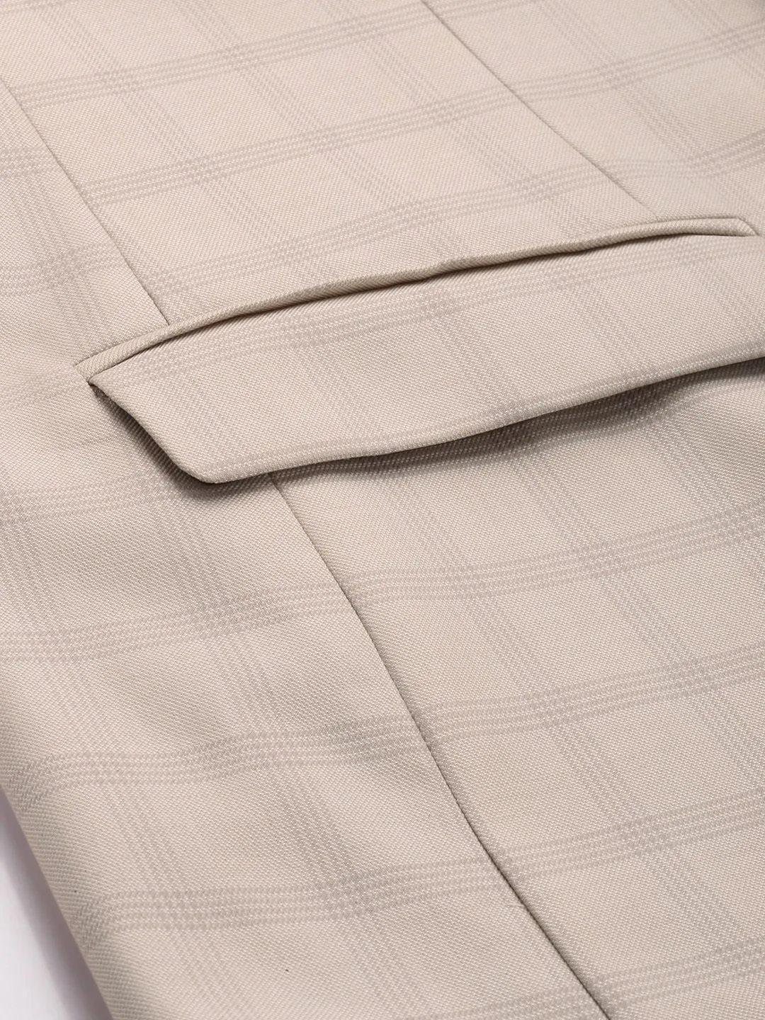 Raymond Contemporary Fit Single-Breasted Checked Formal Blazers
