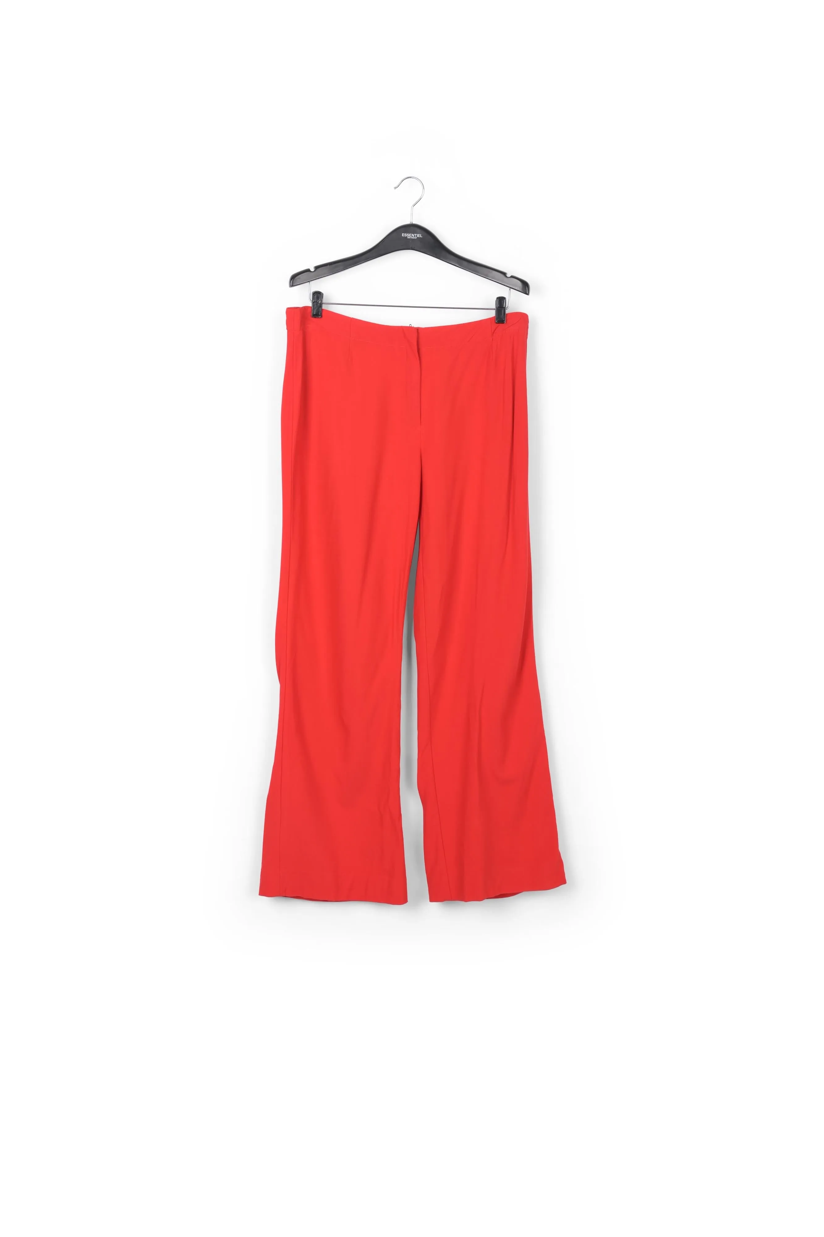 Red wide-leg high waist pants