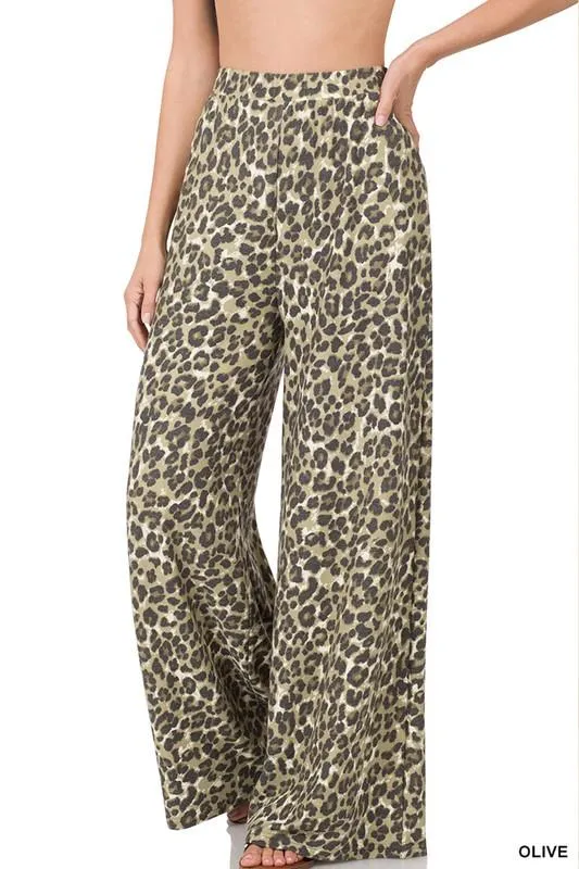 Reverse Wide Leg Pants (plus)