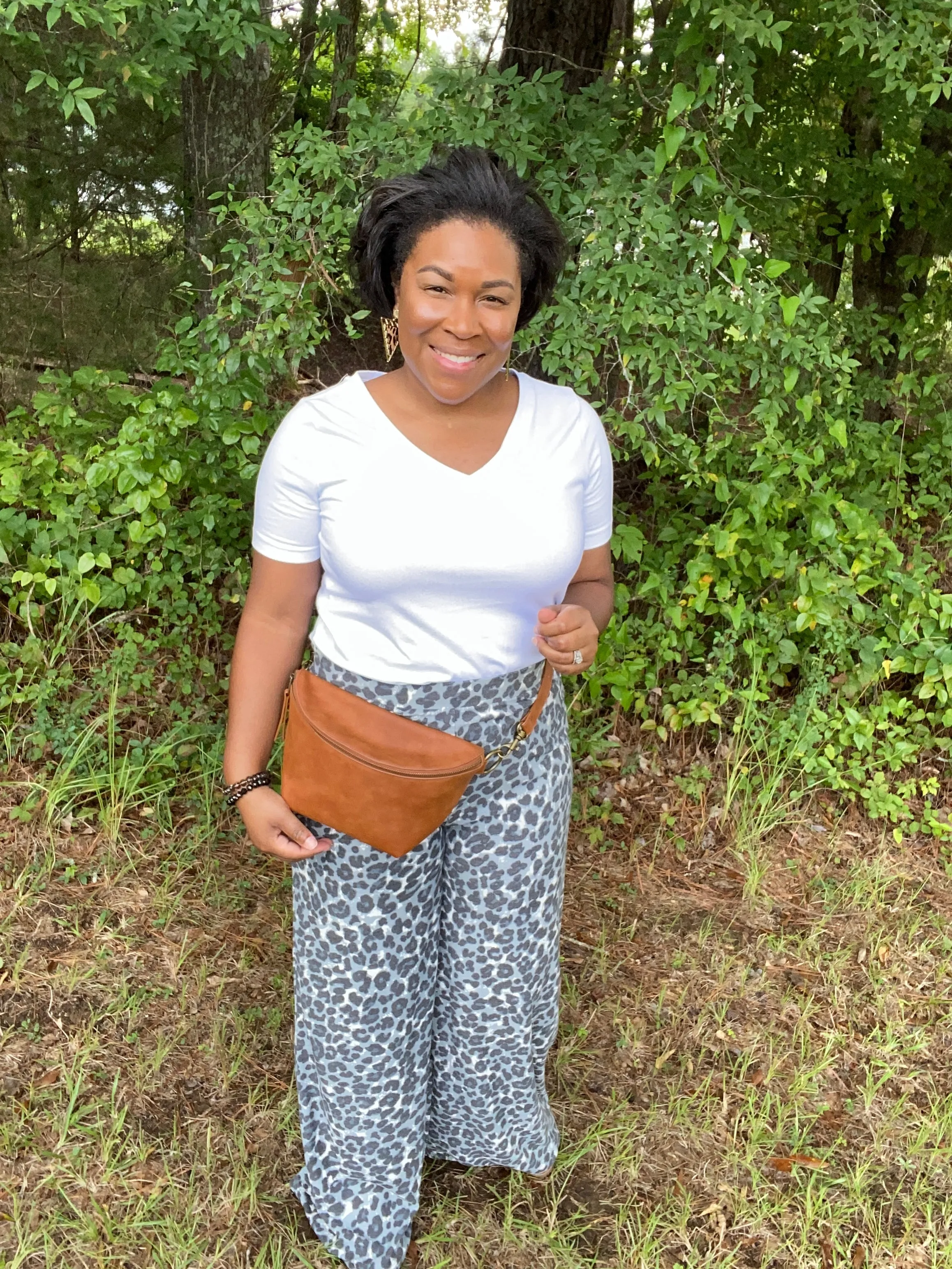 Reverse Wide Leg Pants (plus)