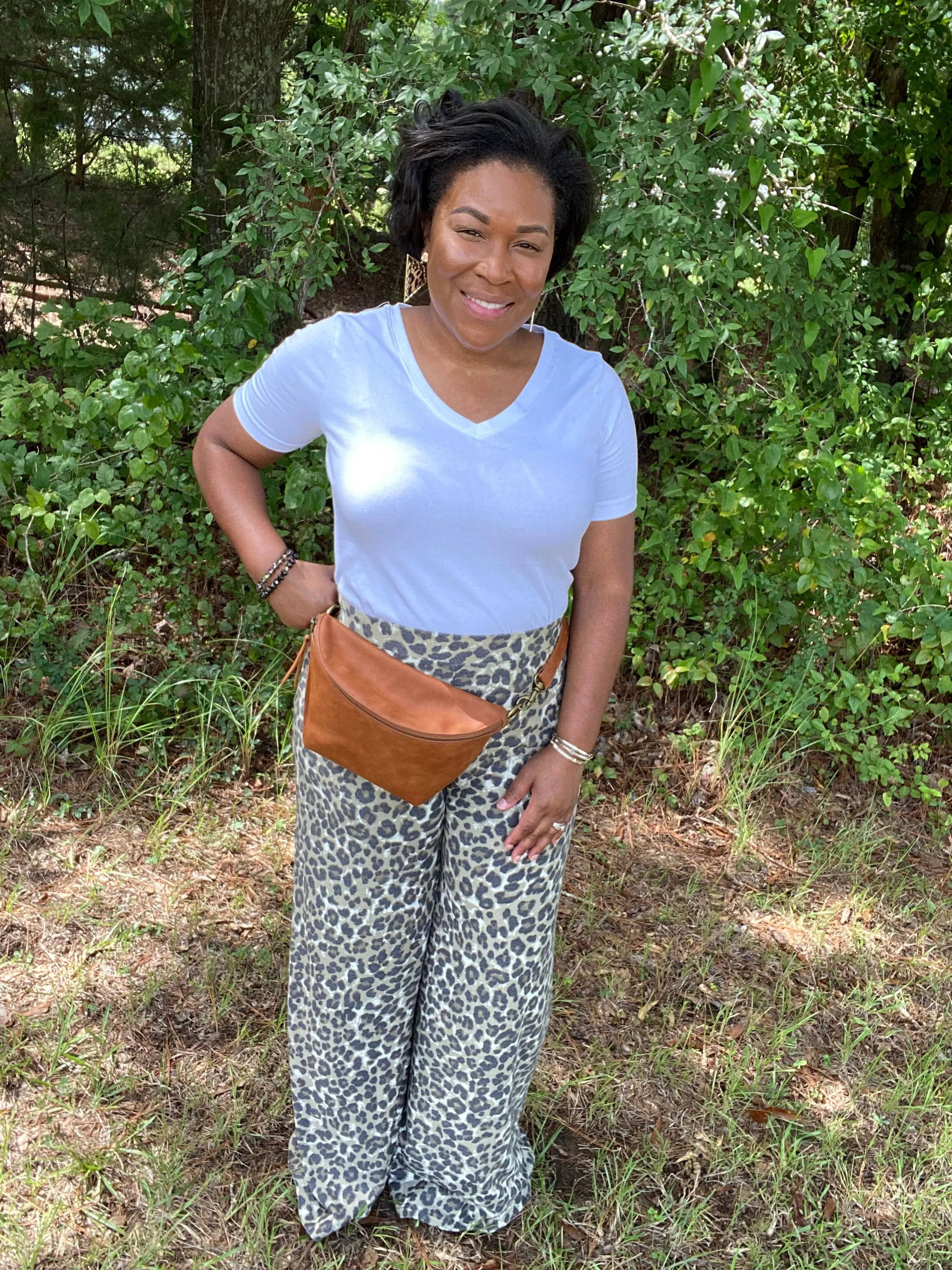 Reverse Wide Leg Pants (plus)
